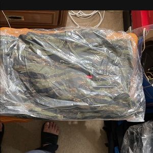 Supreme small box logo hoodie Tiger Stripe Camo